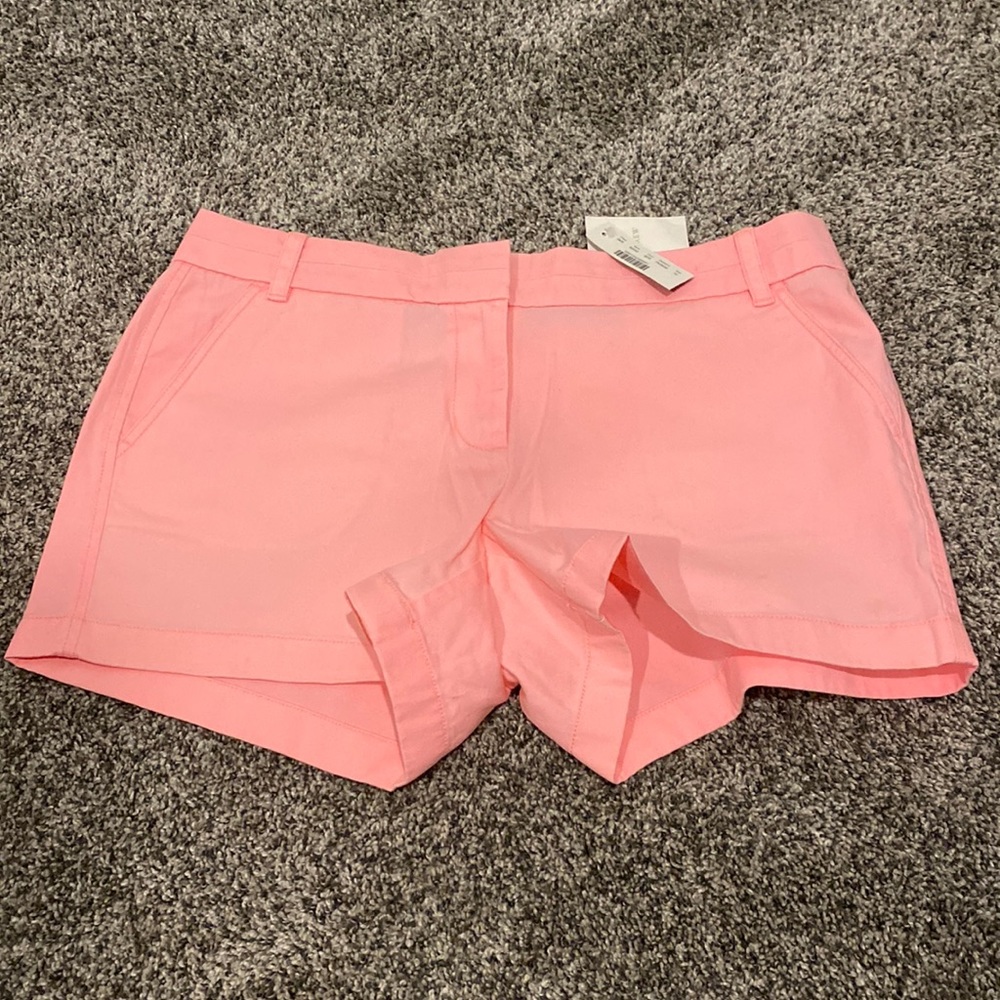 JCrew shorts, NWT, pink, size 10, 4” inseam